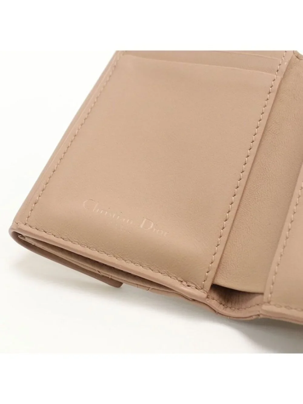 Dior Lotus Wallet Trifold Lambskin